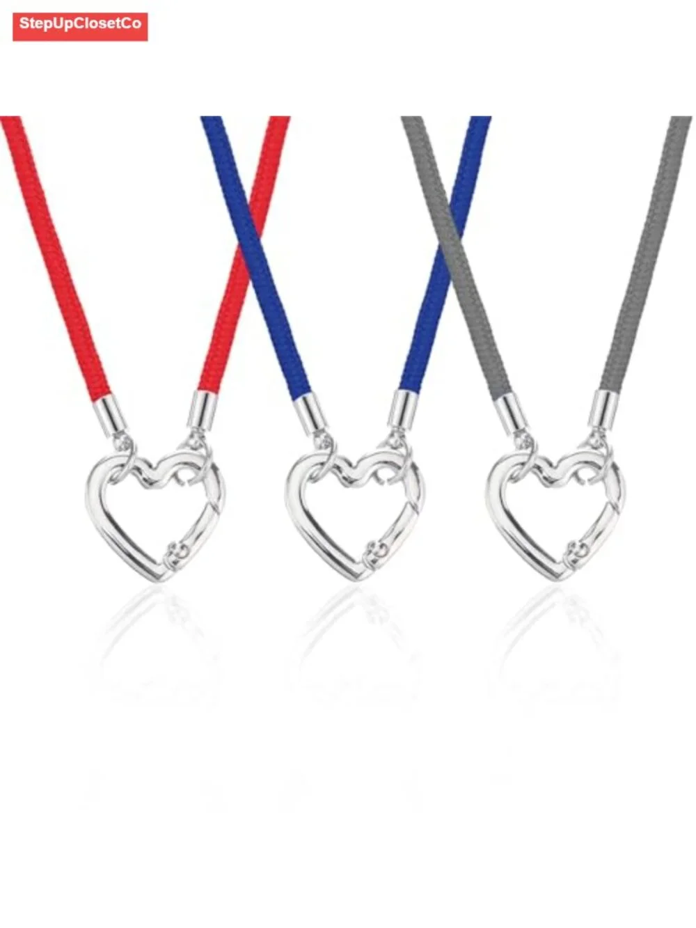 Eyeglass Holder Necklace Ring Zinc Alloy Nylon Rope Anti-Lost Chain 3 Pack